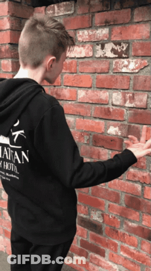 Talking To A Wall Kilian Young Boy GIF