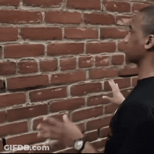 Talking To A Wall Meme GIF