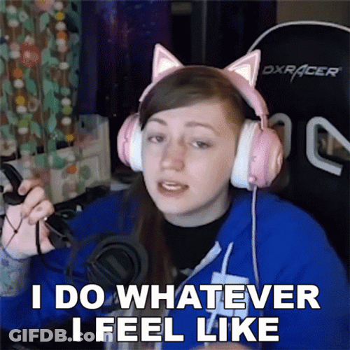 Talking Tradechat I Do What I Want GIF