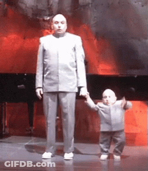 Tall And Short Doctor Evil GIF