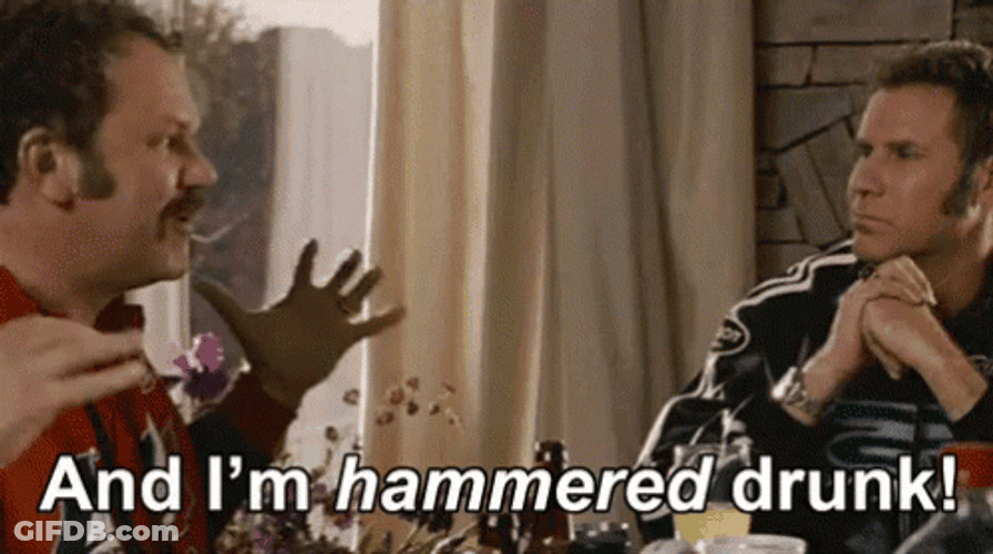 Talladega Nights Hammered Drunk GIF
