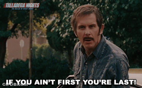 Talladega Nights Movie Poster Man With Mustache GIF