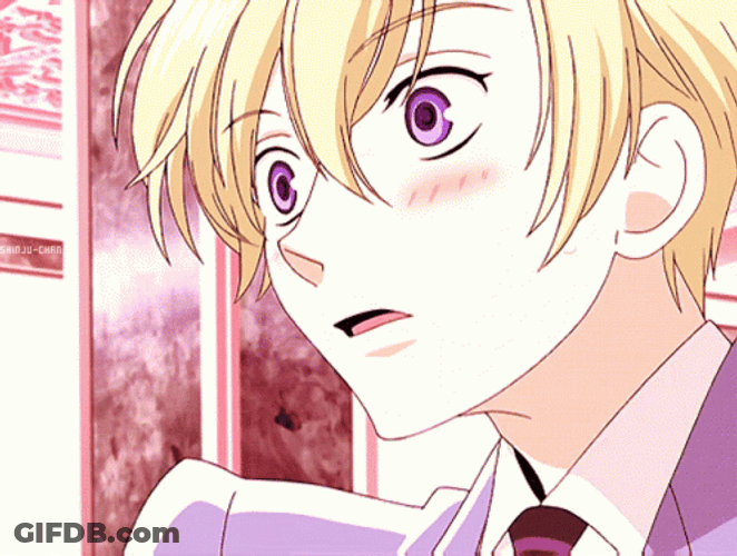 Tamaki Suoh Flustered Ouran High School Host Club GIF