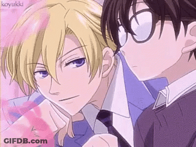 Tamaki Suoh Hide Emotion Haruhi Fujioka GIF