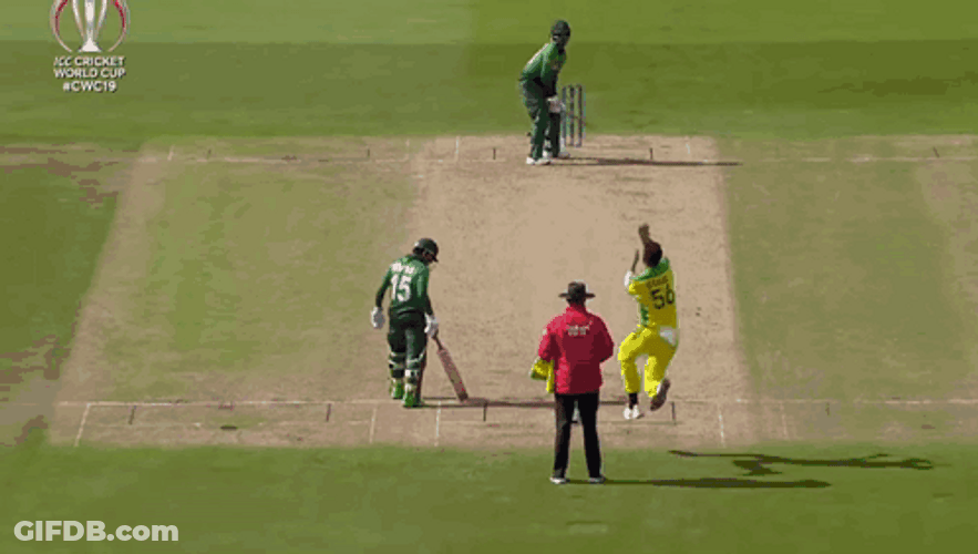 Tamim Iqbal Blocking Ball GIF