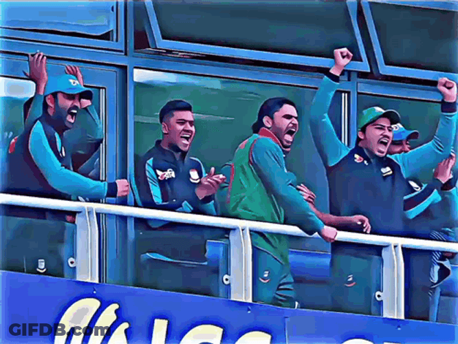 Tamim Iqbal Cheering GIF