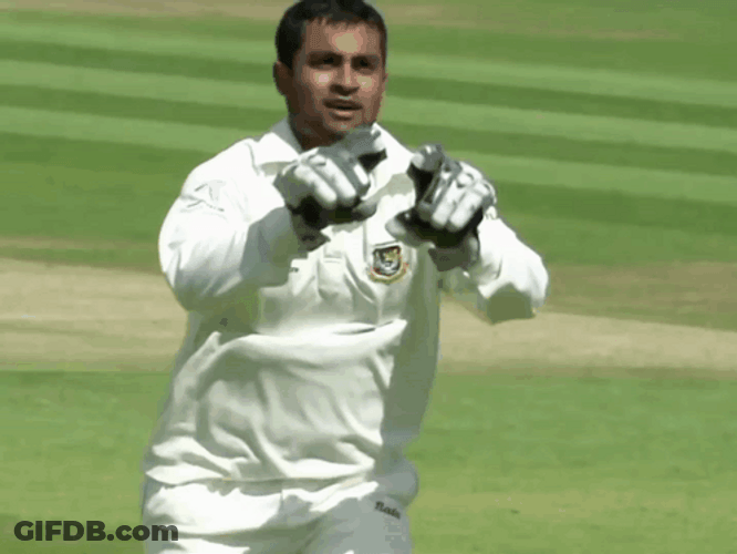 Tamim Iqbal Drawing In Air GIF