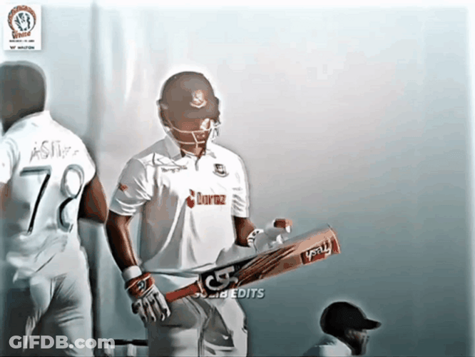 Tamim Iqbal Holding Paddle GIF
