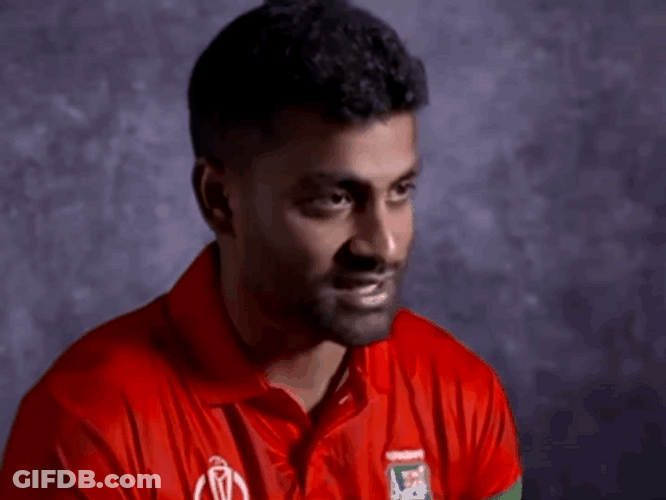 Tamim Iqbal Interview GIF