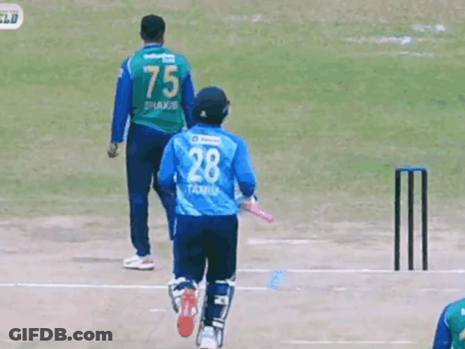 Tamim Iqbal Jogging In Field GIF