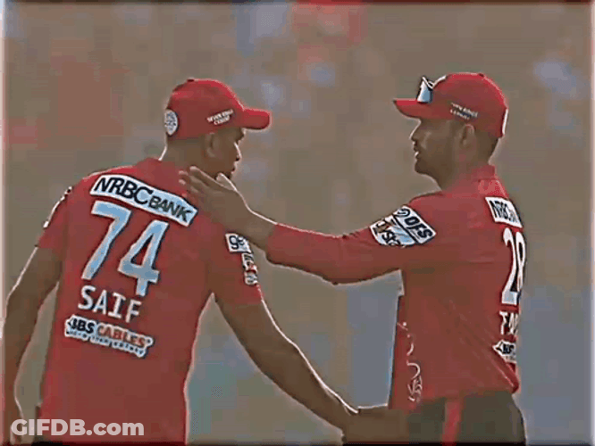 Tamim Iqbal Tapping Teammate GIF