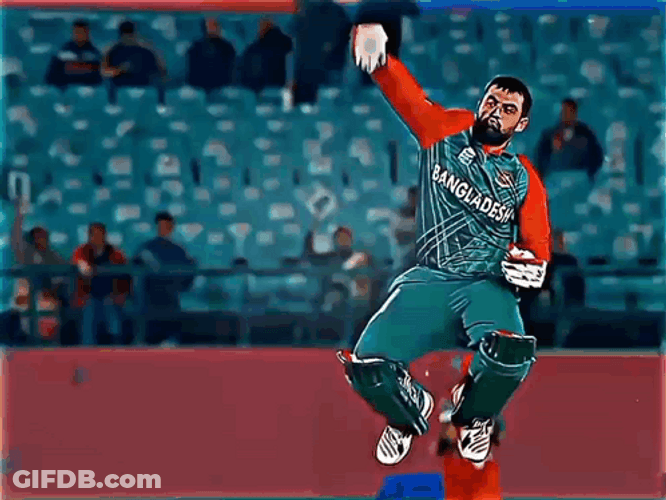 Tamim Iqbal Throwing Ball GIF