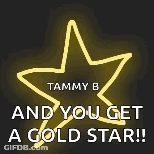 Tammy B And You Get A Gold Star GIF