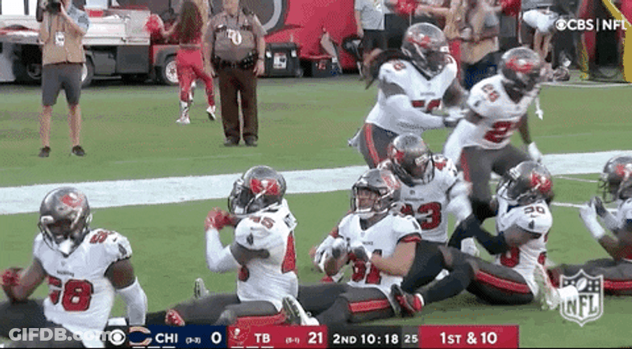 Tampa Bay Buccaneers Doing Row The Boat GIF