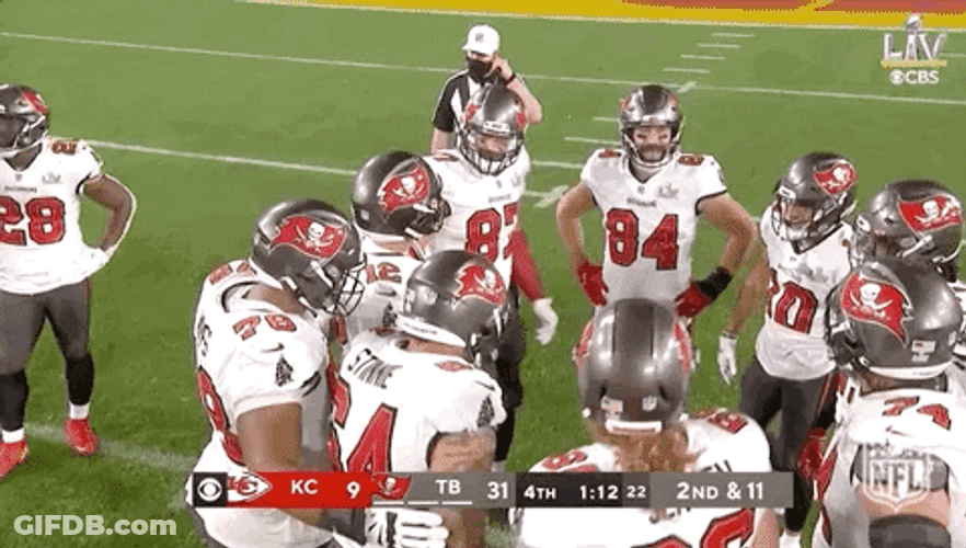 Tampa Bay Buccaneers Huddle GIF