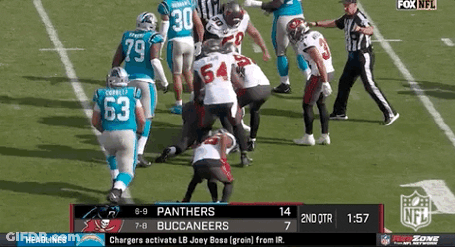 Tampa Bay Buccaneers Running With Football GIF