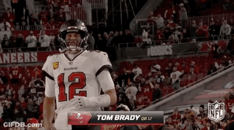 Tampa Bay Buccaneers Tom Brady Punching Air GIF