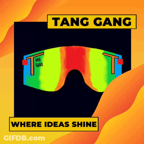 Tang Gang Ideas Shine Poster With Sunglasses GIF