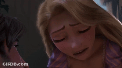 Tangled Cartoon Character Looking At Man GIF