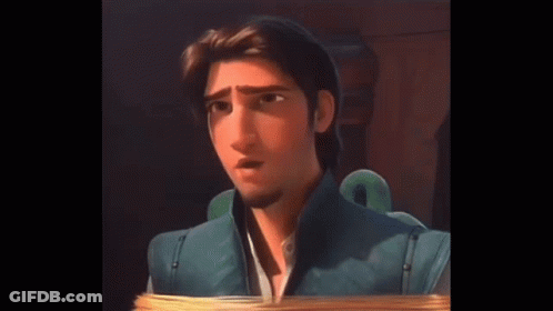Tangled Cartoon Character With Long Hair GIF