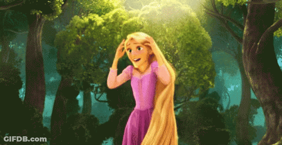 Tangled Excited Rapunzel GIF