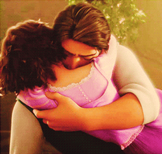 Tangled Film Rapunzel And Flynn Cartoon Love GIF