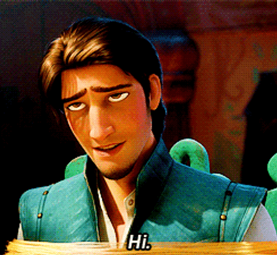 Tangled Flynn Flirting Hi GIF