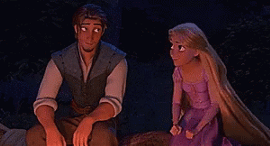 Tangled Flynn Rider And Rapunzel Date GIF
