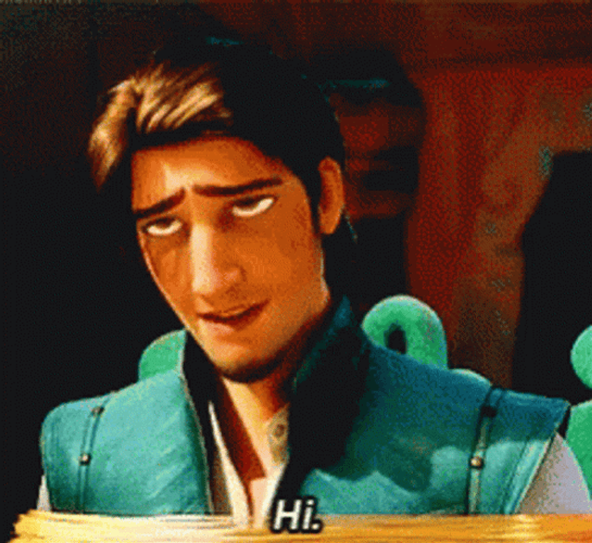 Tangled Flynn Rider Hi Smirk GIF