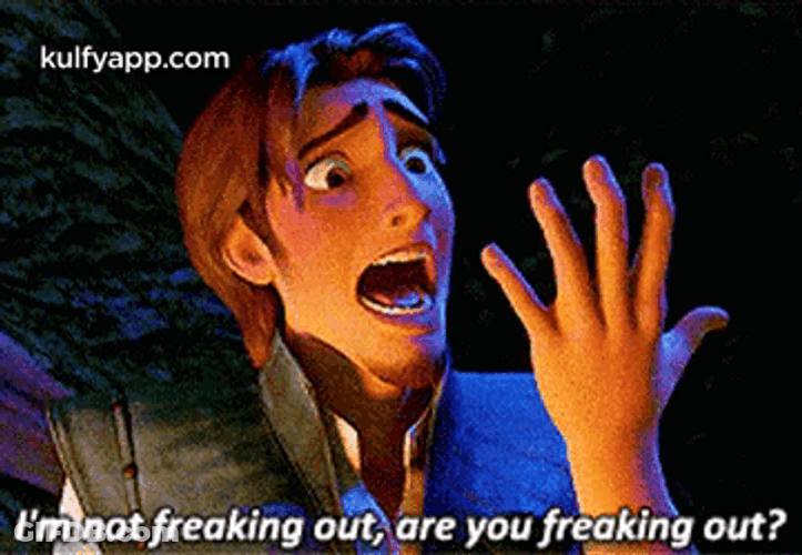 Tangled Flynn Rider Not Freaking Out GIF