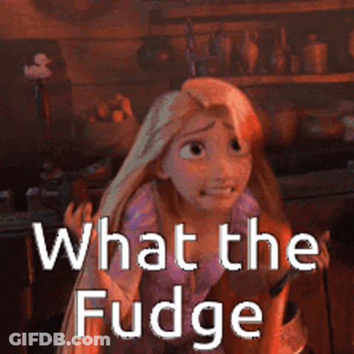 Tangled Girl Saying What The Fudge GIF
