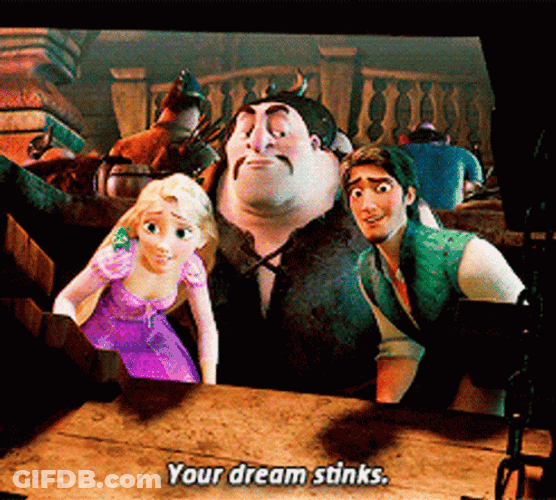 Tangled Hook Hand Thug Dream Stinks GIF