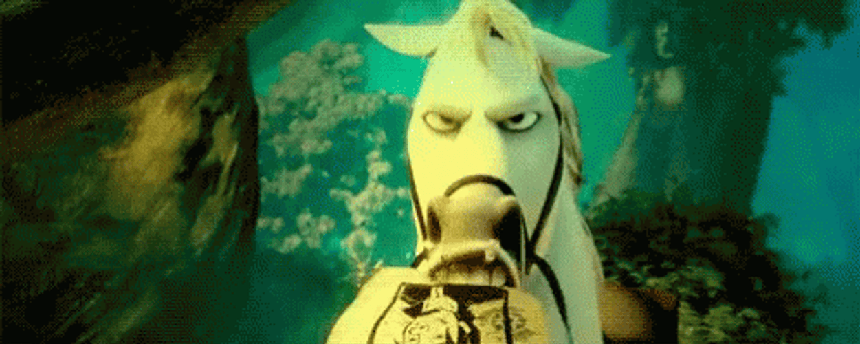 Tangled Maximus Eating Angrily GIF