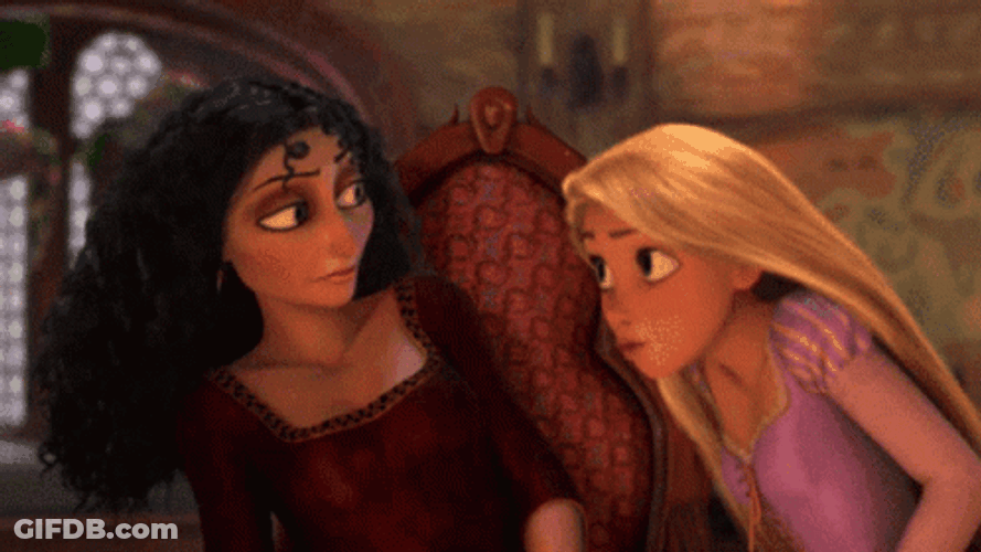 Tangled Rapunzel And Mom Gothel GIF