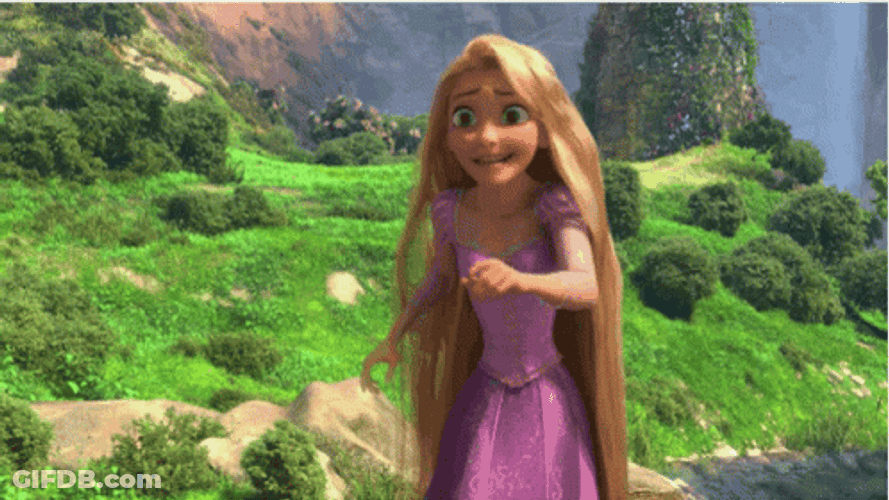 Tangled Rapunzel Running GIF
