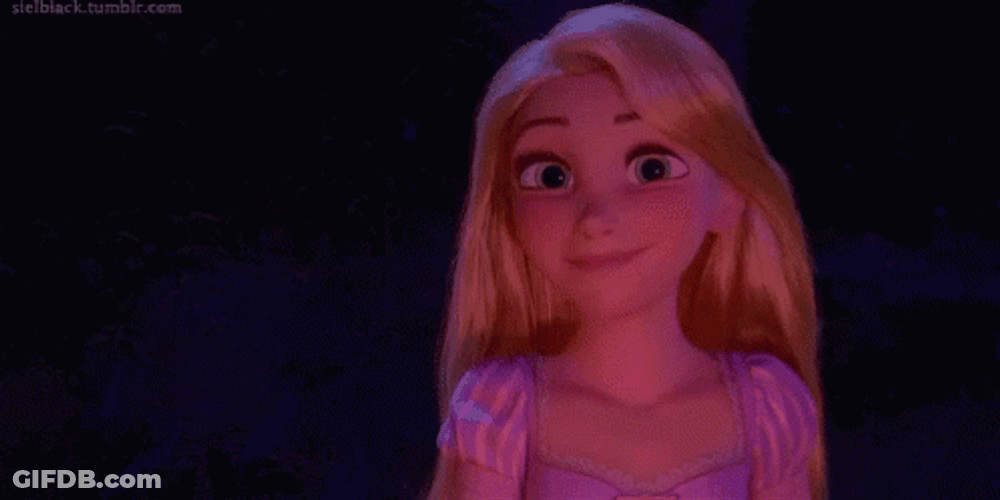 Tangled  Rapunzel Smile GIF