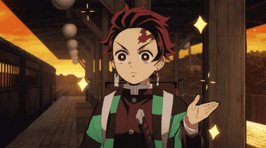Tanjiro And Zenitsu Sparkle GIF