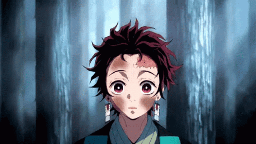 Tanjiro Cute Head Tilt GIF