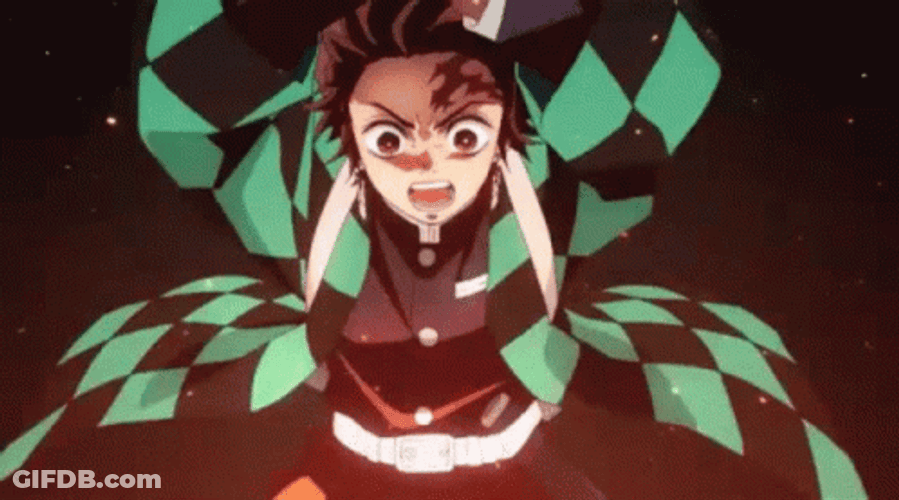 Tanjiro Kamado Nezuko Fighting GIF