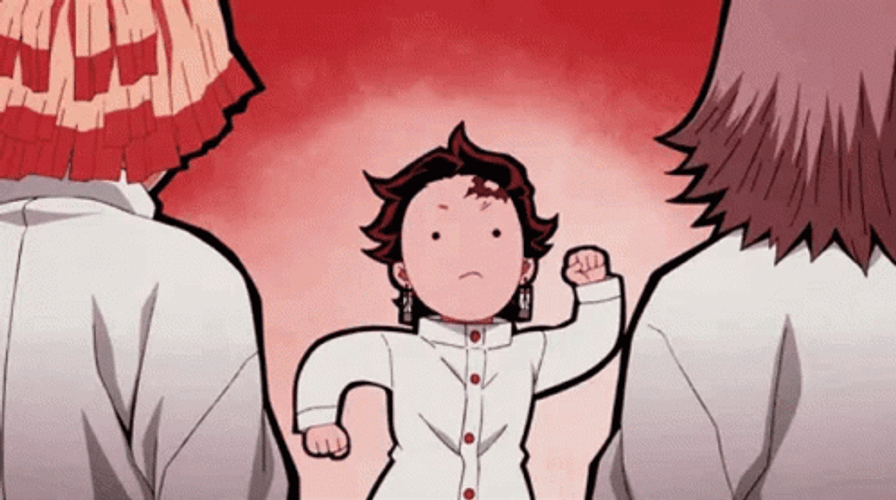 Tanjiro Says Boom Boom GIF