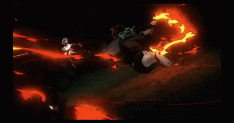 Tanjiro Sun Breathing Battle GIF