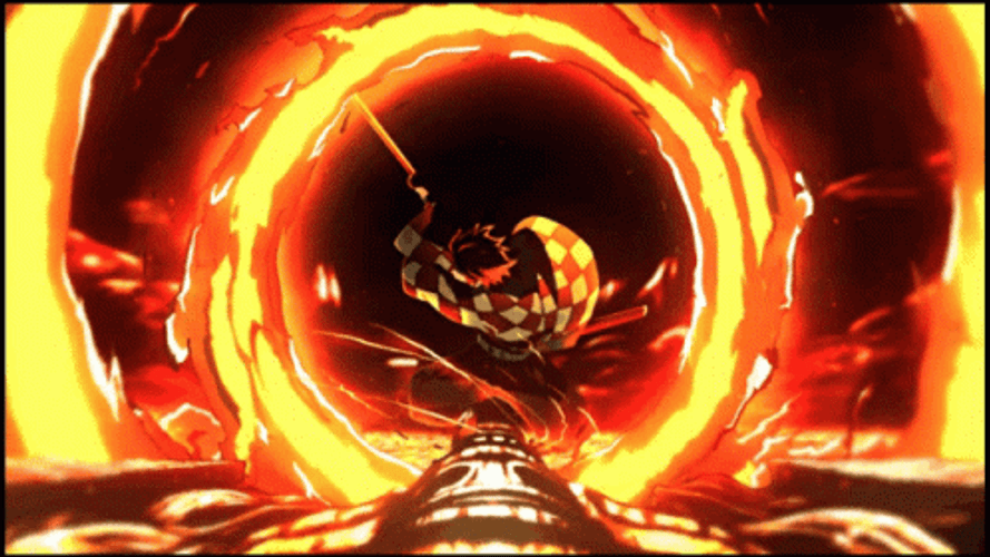 Tanjiro Sun Breathing Fire GIF