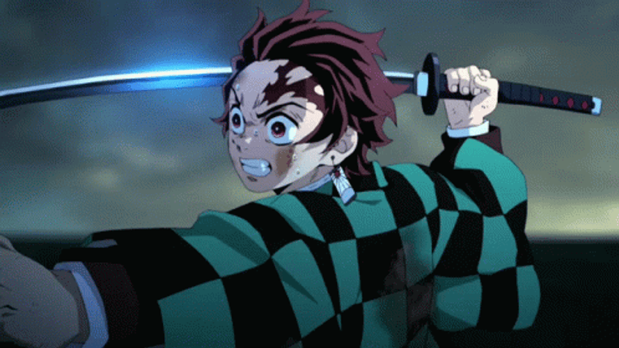 Tanjiro Sword Mugen Train GIF