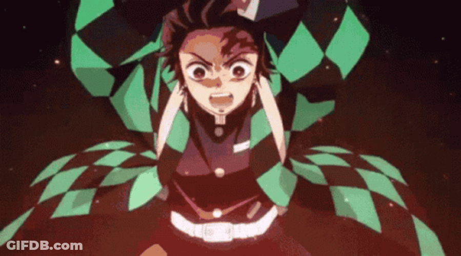 Tanjiro Vs Daki GIF