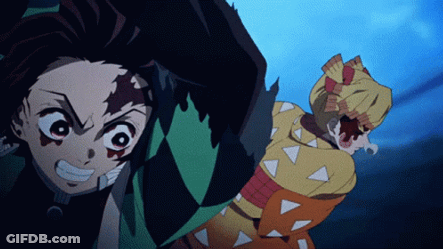 Tanjiro Vs Daki GIF