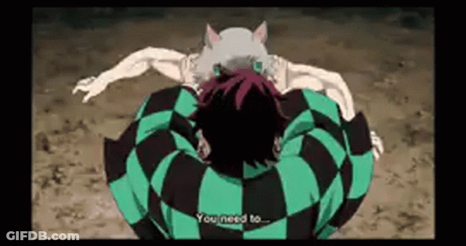 Tanjiro Vs Daki GIF
