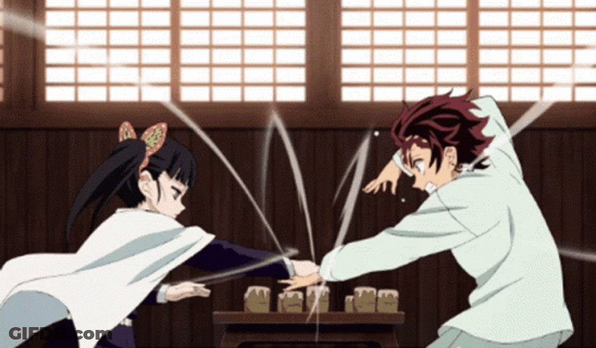 Tanjiro Vs Daki GIF