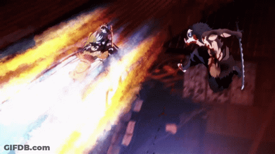Tanjiro Vs Daki GIF