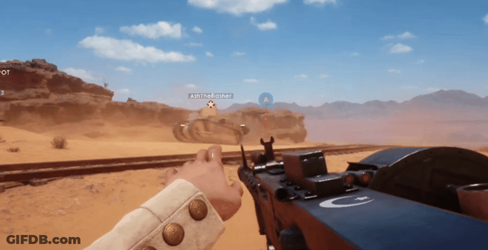 Tank Aiming In Battlefield Game GIF