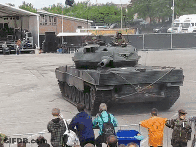 Tank Black Smoke Exhaust Pipe GIF